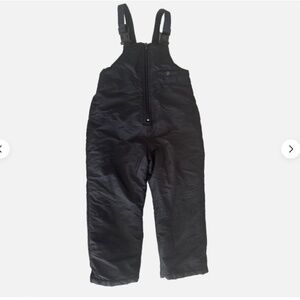 Big Chill Technical Unisex Ski Snow Suit Bib Pants Overall Kid Size 5/6 Black